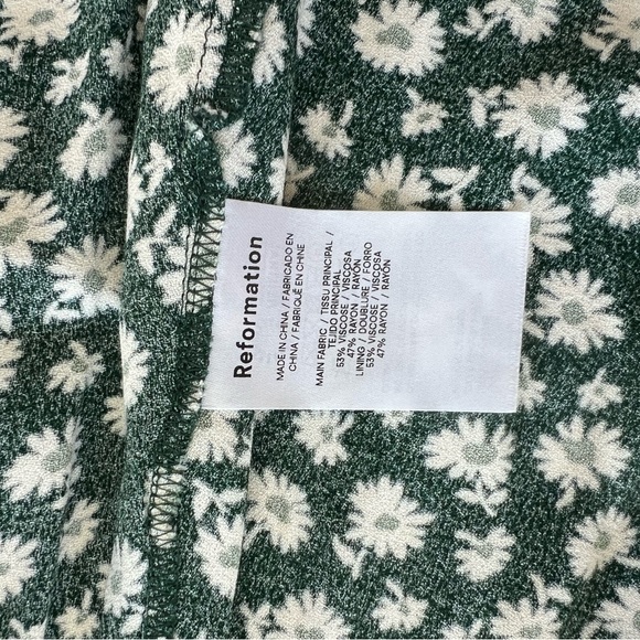 Reformation Floral Green Dress - Picture 7 of 7